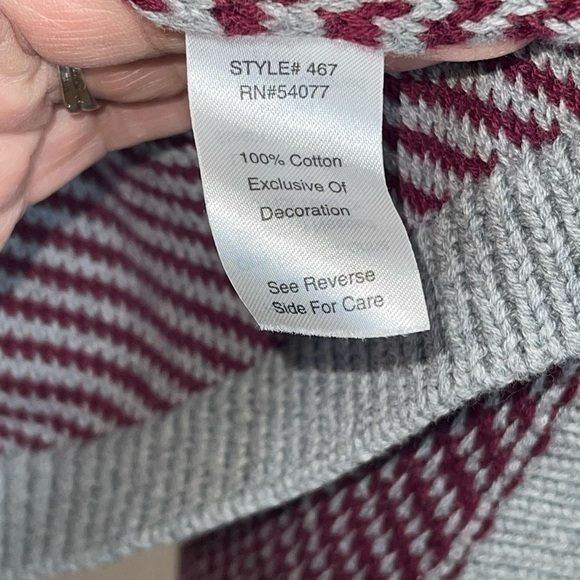 Cabi chunky knit blanket open waterfall cardigan. Size large GUC color block - Picture 6 of 7